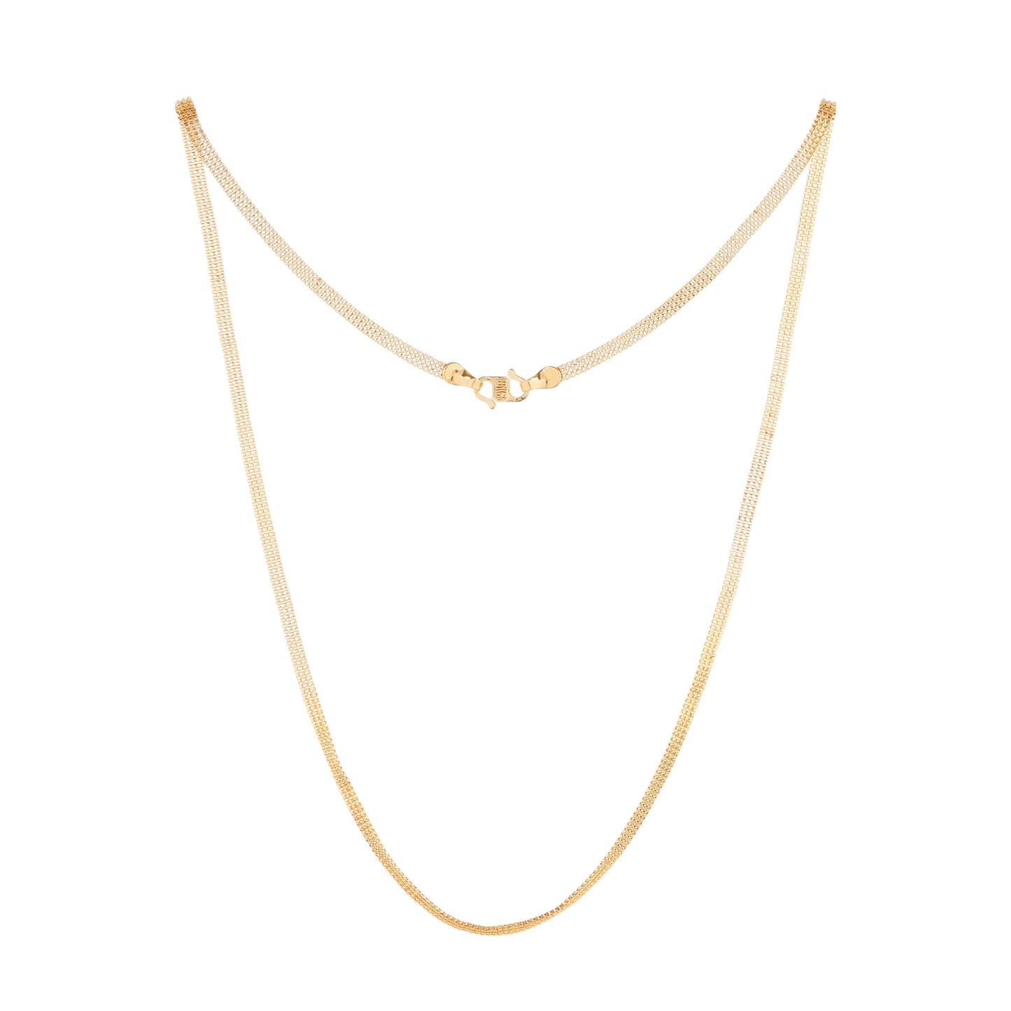 022 Premium Quality 1 Gram Gold Plated Smooth Round Design/Thaali Chain