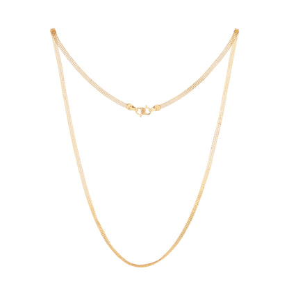 022 Premium Quality 1 Gram Gold Plated Smooth Round Design/Thaali Chain