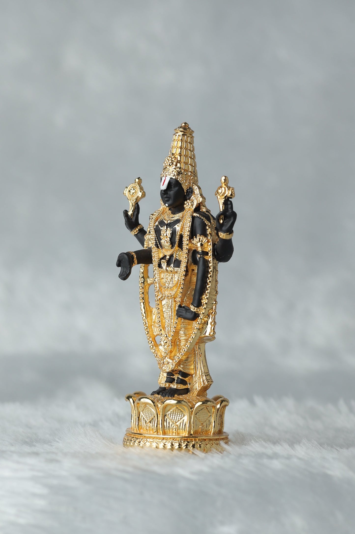 Tirupati Balaji Gold Plated Idol